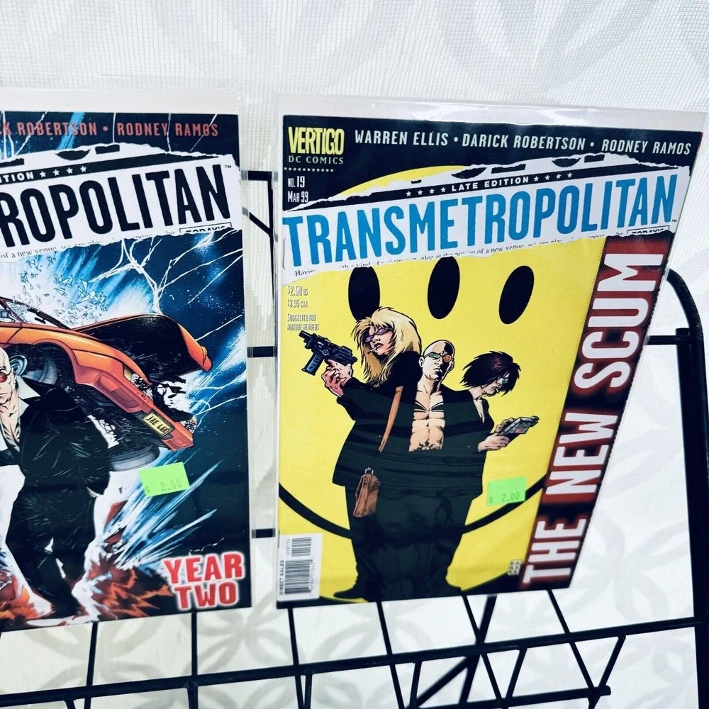 Transmetropolitan 13-19 23 Lot DC Key 1st Helix Spider Jerusalem 100 Bullets